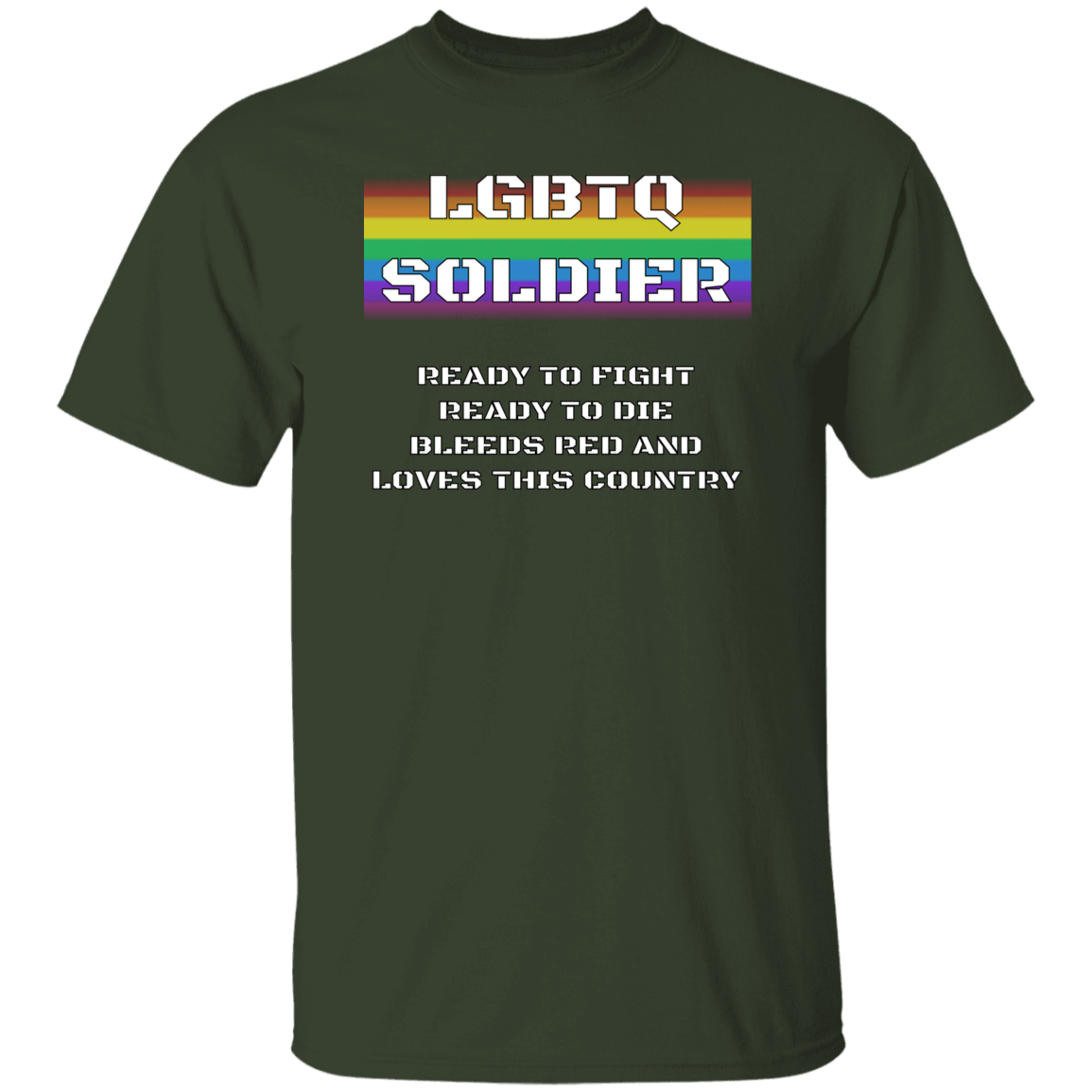 LGBTQ Soldier - LGBTQ Gay and Lesbian Service Member Pride T-shirt